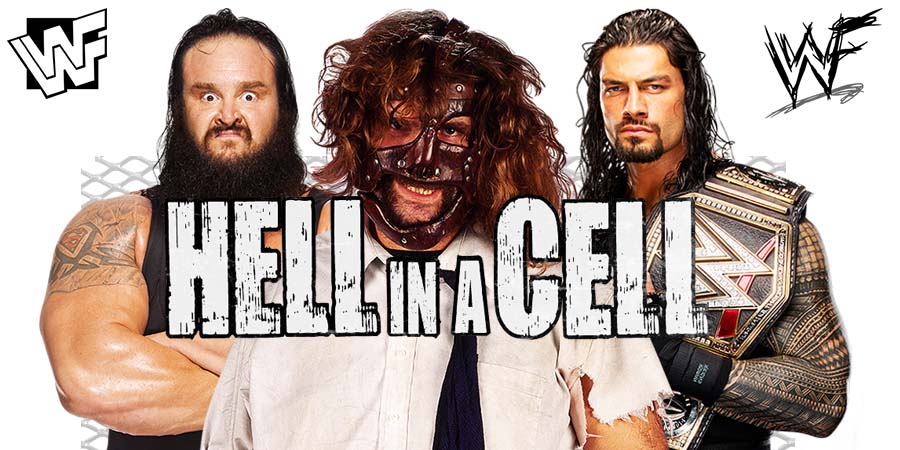 Roman Reigns vs. Braun Strowman Hell In A Cell match with Mick Foley as Special Guest Referee Result