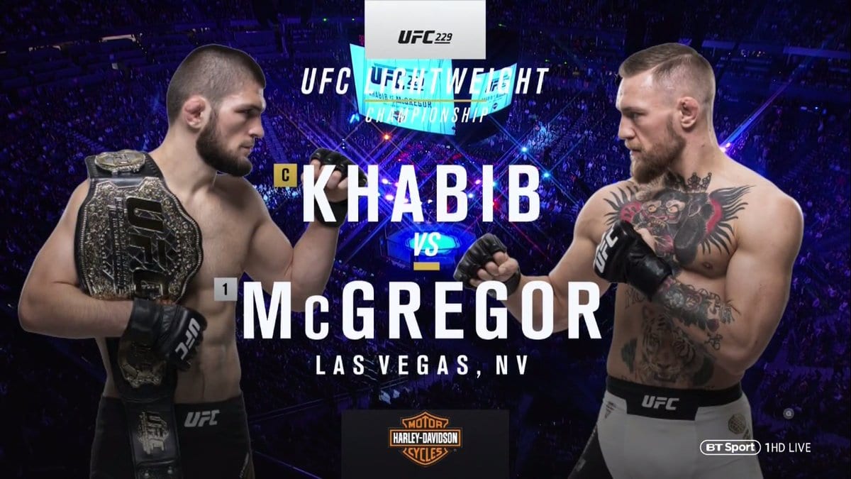 Conor McGregor vs. Khabib Nurmagomedov - UFC 229