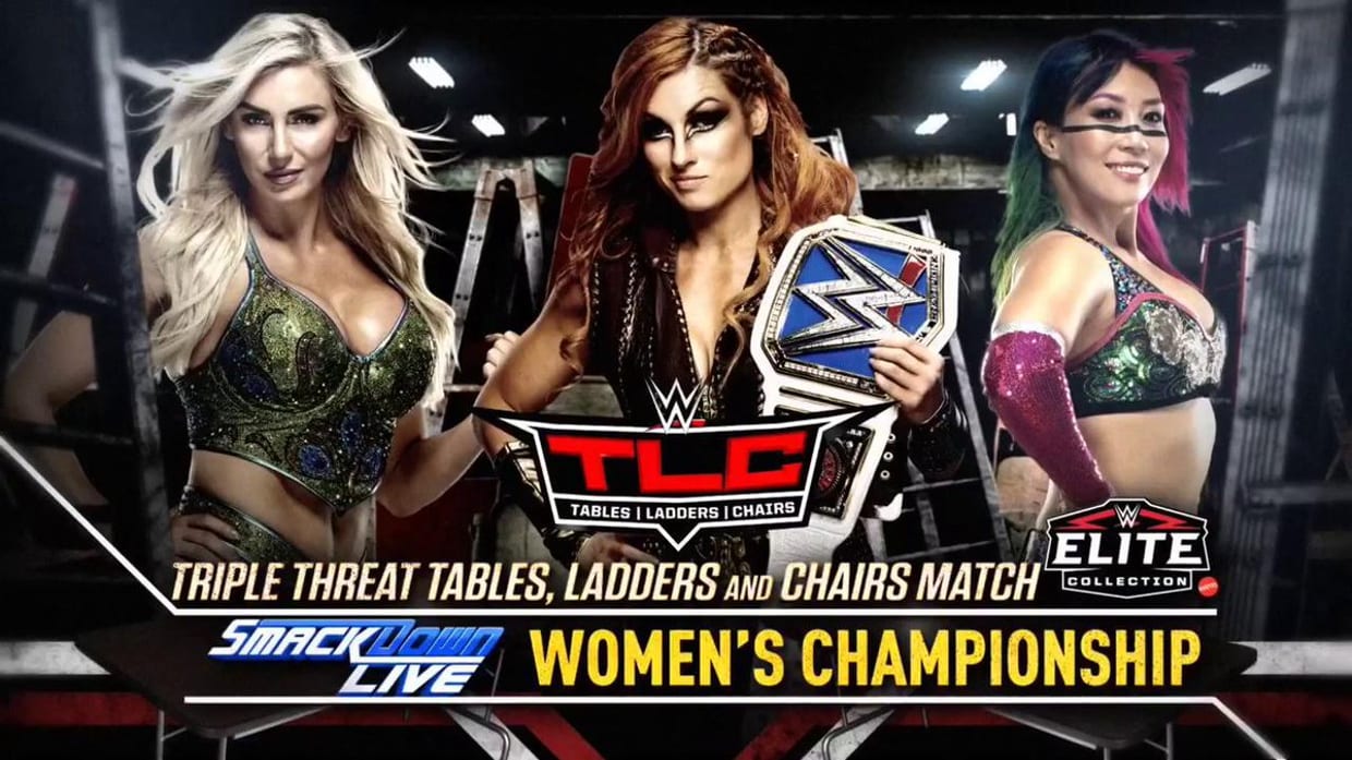 Becky Lynch vs. Charlotte Flair vs. Asuka - TLC Match For The SmackDown Women's Champion (TLC 2018)