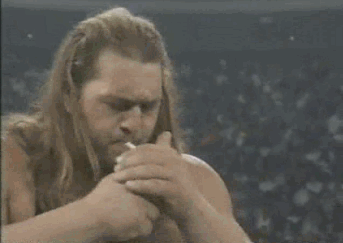 Big Show Smoking Cigarette On WCW Nitro GIF