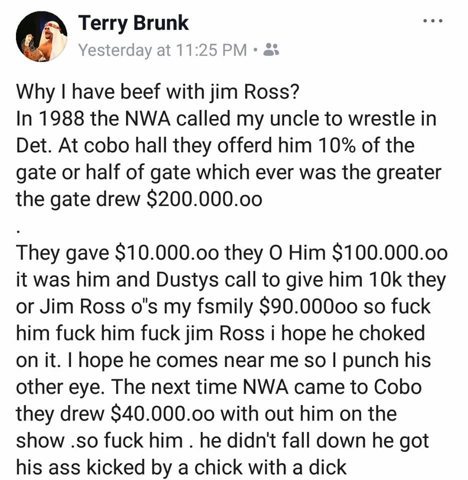 Sabu Explains Why He Has A Beef With Jim Ross