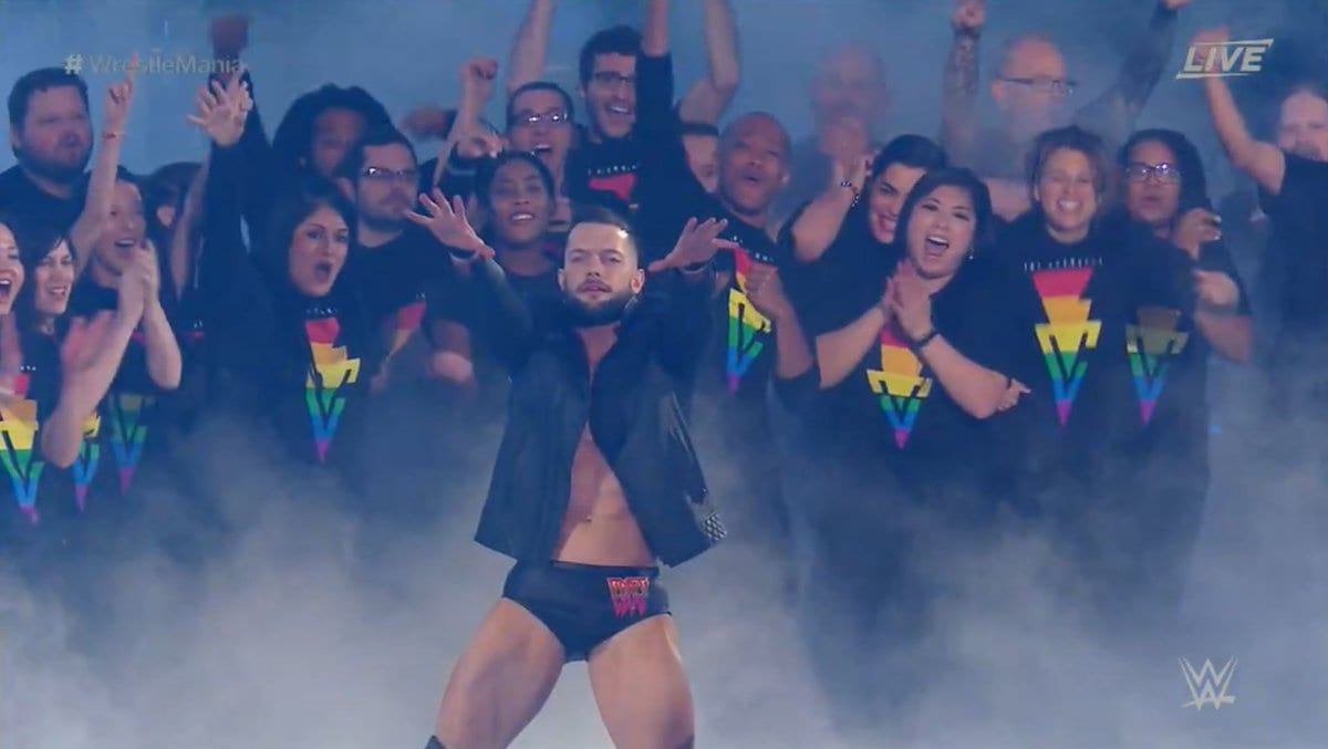 Finn Balor WrestleMania 34 LGBTQ Entrance