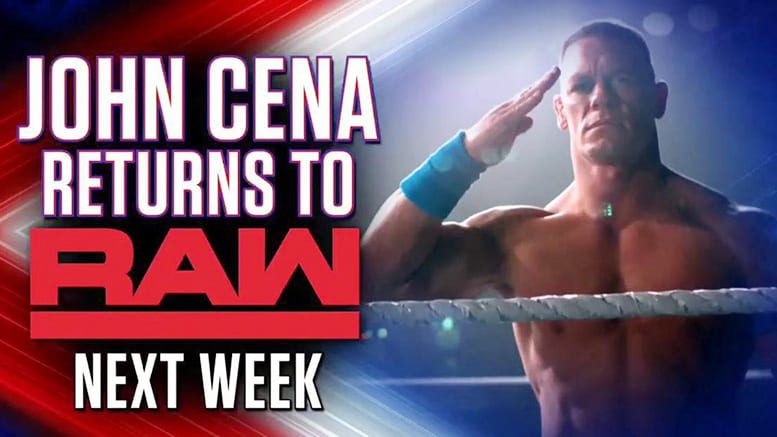 John Cena Returns To WWE RAW 2019