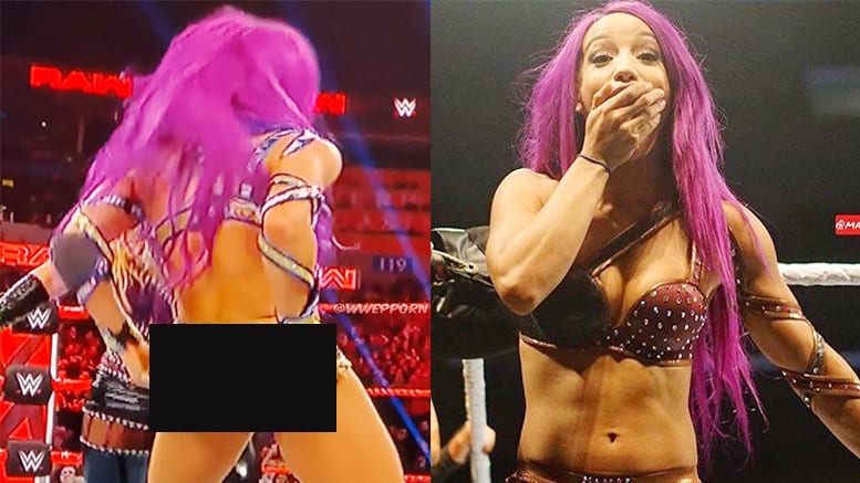 Sasha Banks Suffers Major Wardrobe Malfunction On RAW (Video) .