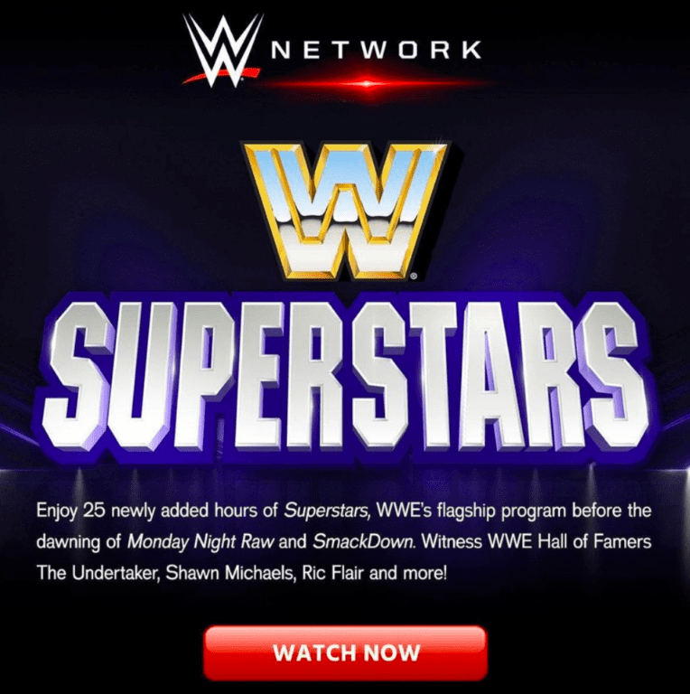 The Undertaker listed as a WWE Hall of Famer in WWE Network advertisement for WWF Superstars