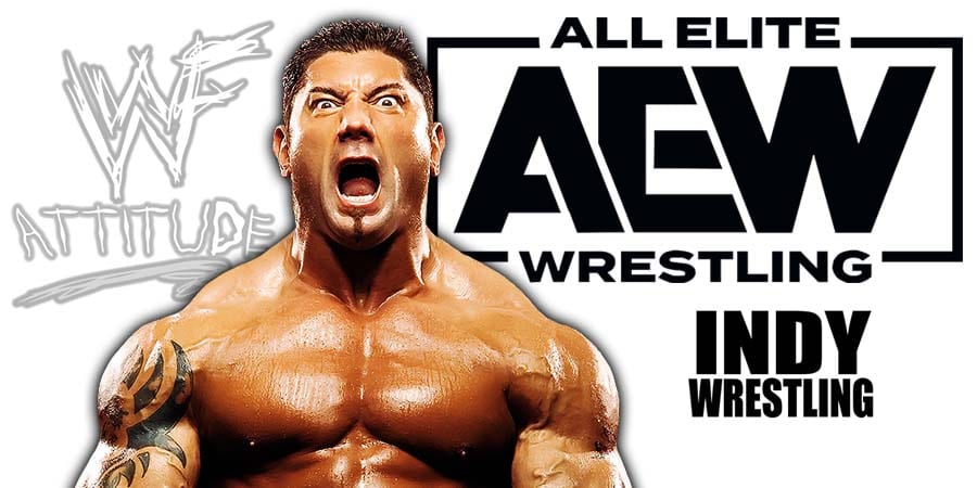Batista AEW All Elite Wrestling Article Pic 1