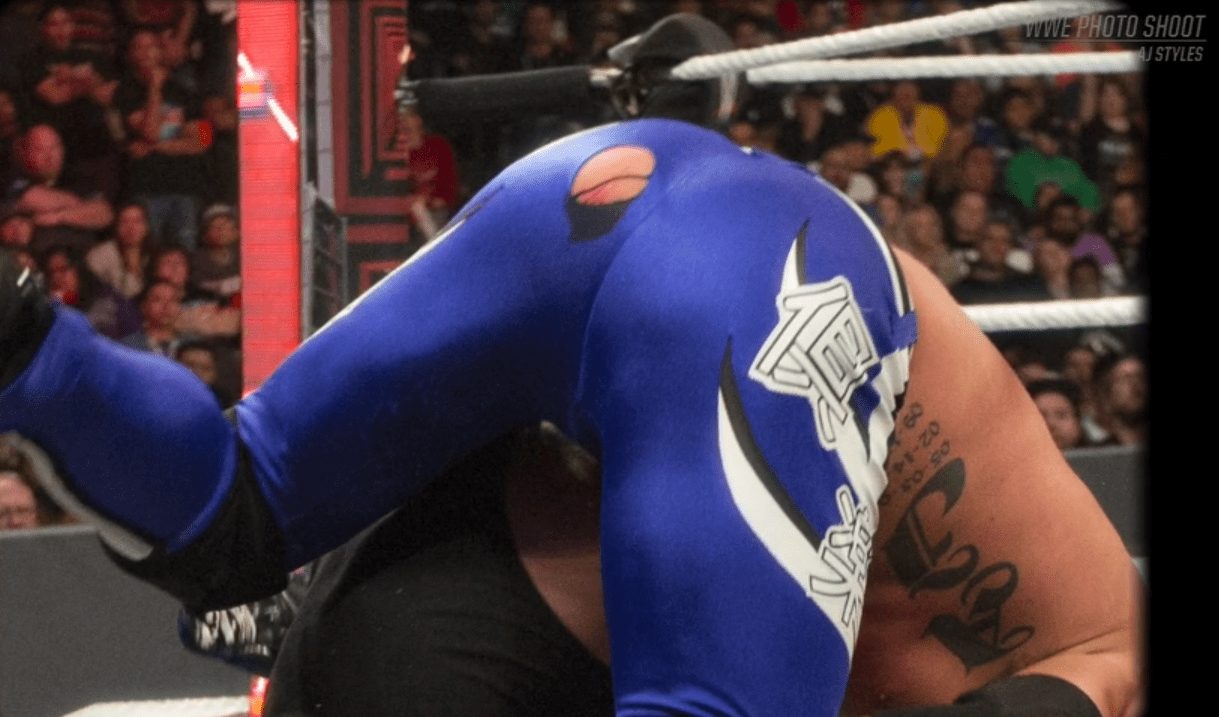 AJ Styles Wardrobe Accident WWE TLC 2016