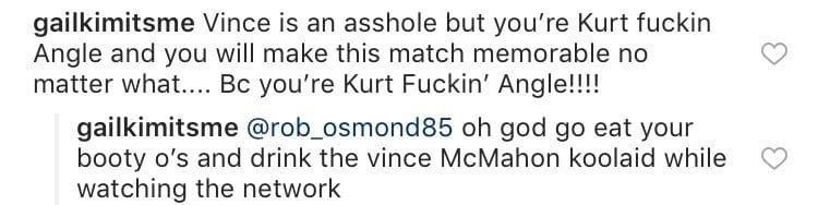 Gail Kim says Vince McMahon is an asshole for booking Kurt Angle vs. Baron Corbin at WrestleMania 35