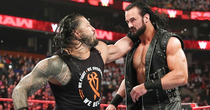Roman Reigns Drew McIntyre WWE RAW March 2019