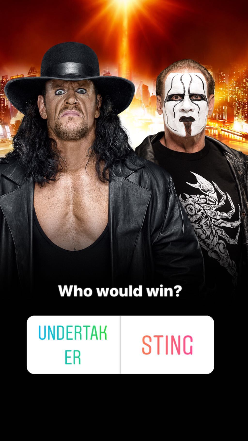 WWE Teases The Undertaker vs. Sting On Instagram Stories