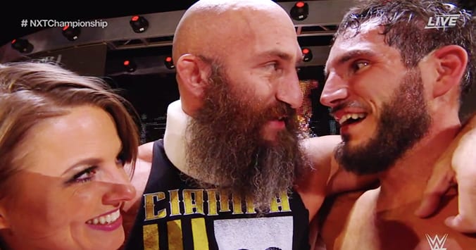 Tommaso Ciampa Johnny Gargano Candice LeRae NXT TakeOver New York