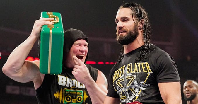 Mr Money In The Bank Brock Lesnar Brock Party Seth Rollins RAW 2019