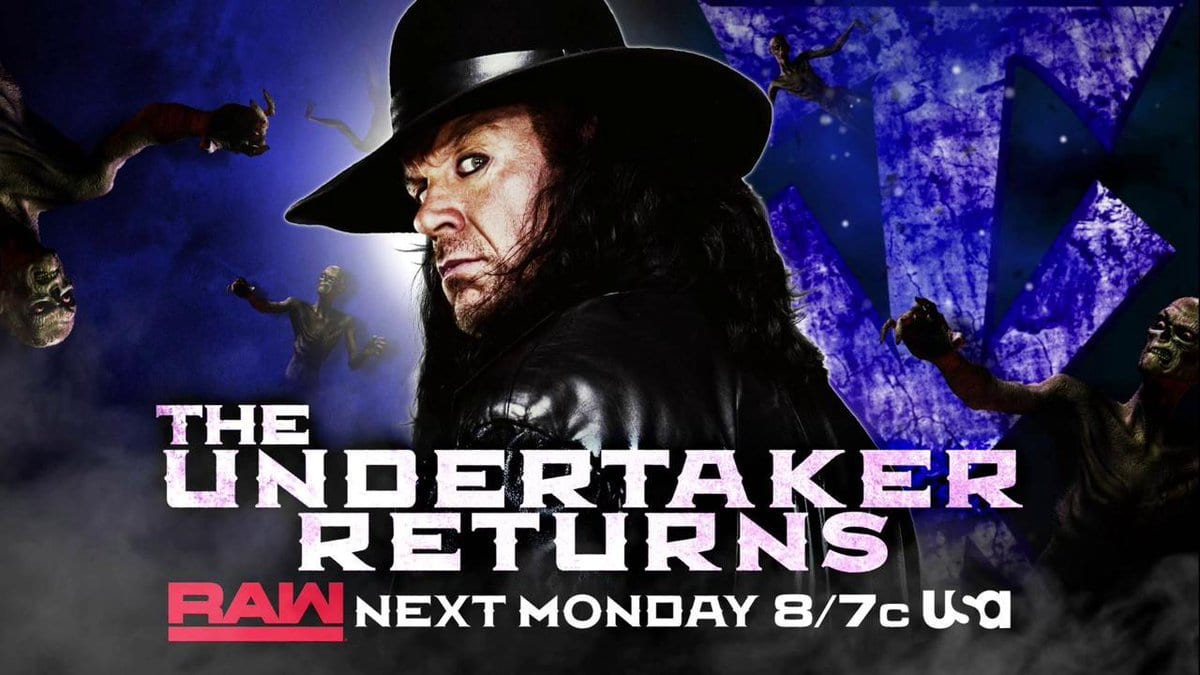 The Undertaker Returns On RAW To Address Goldberg Ahead Of WWE Super ShowDown 2019