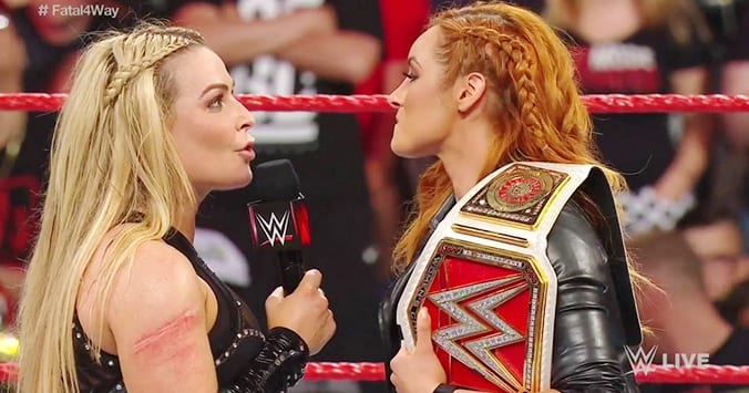 Becky Lynch vs. Natalya for the RAW Women's Championship set for SummerSlam 2019