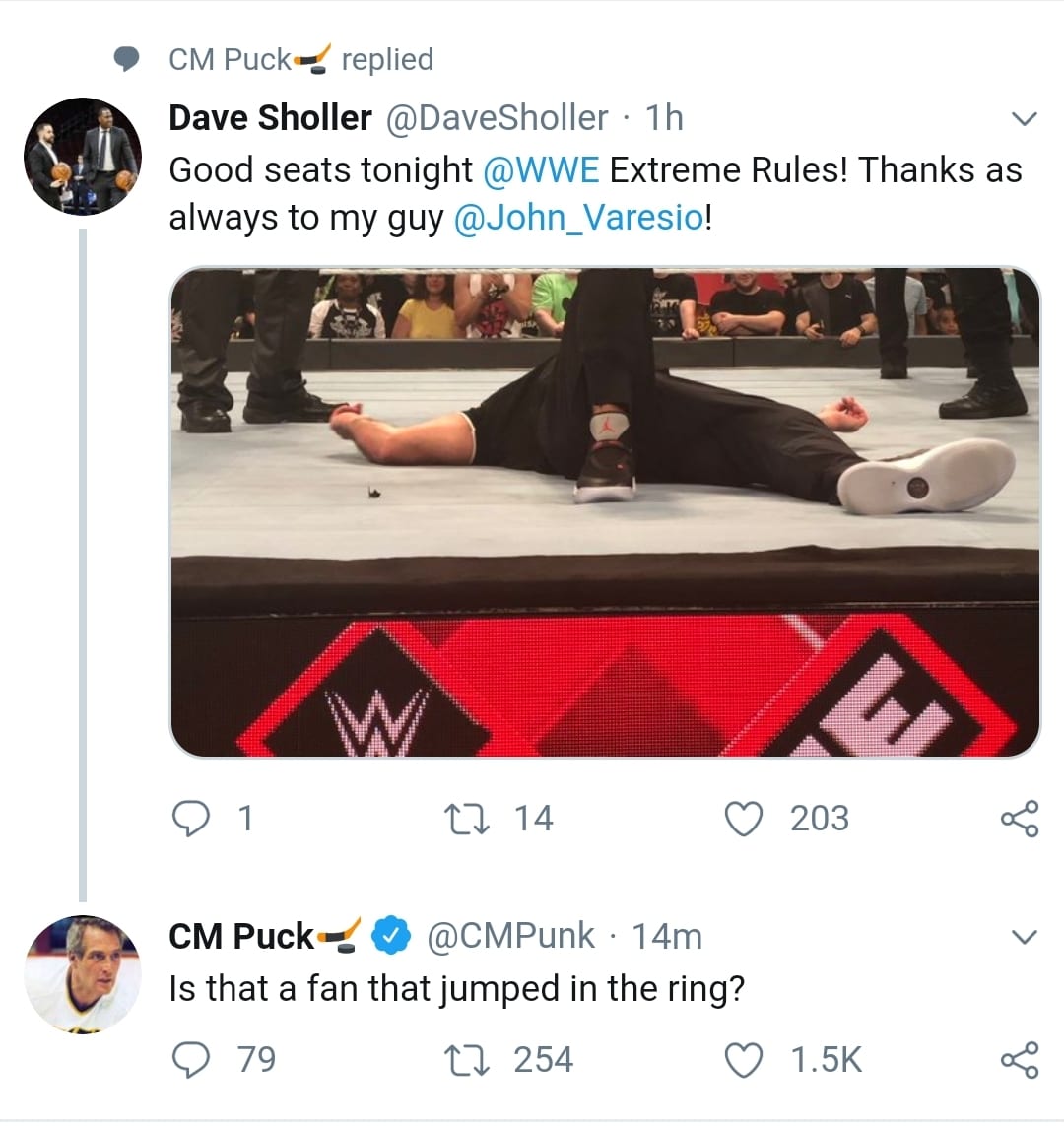 CM Punk Takes A Shot At Shane McMahon At Extreme Rules 2019