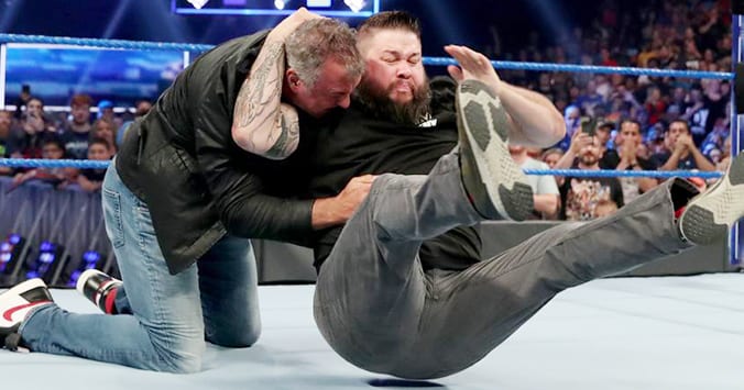 Kevin Owens Stunner Shane McMahon
