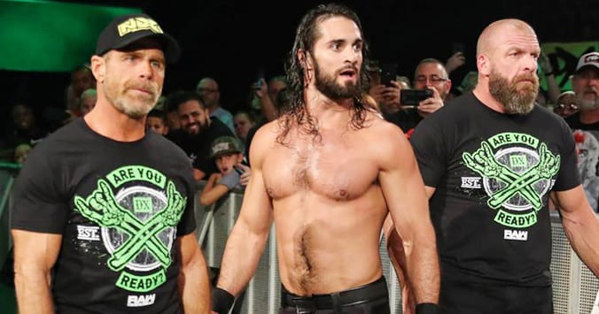 Shawn Michaels Seth Rollins Triple H WWE RAW Reunion 2019