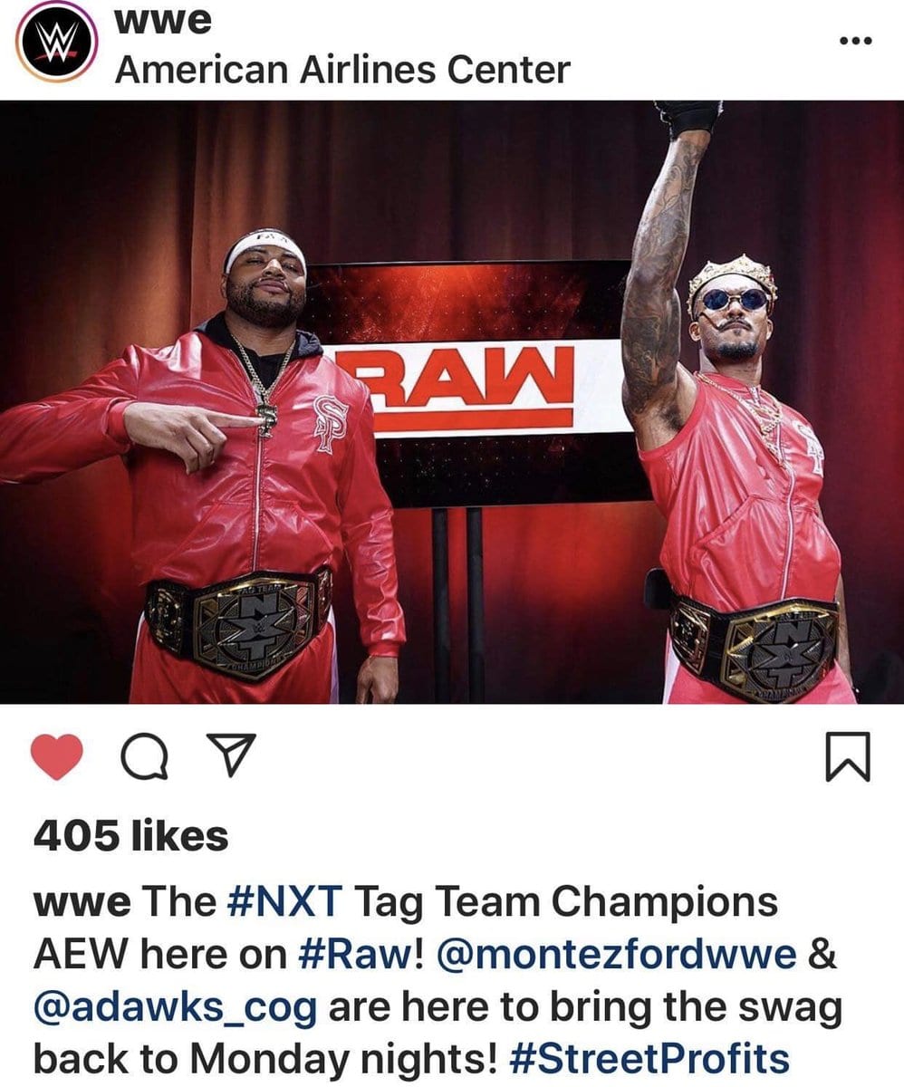 WWE Accidentally Mentions AEW On Instagram