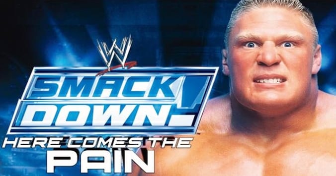 brock lesnar here comes the pain logo