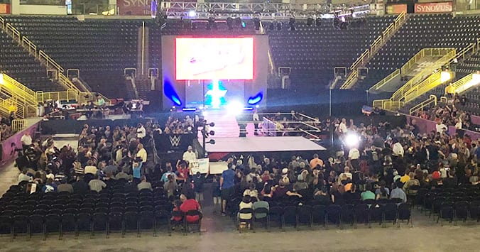 WWE SmackDown Live Event Low Attendance