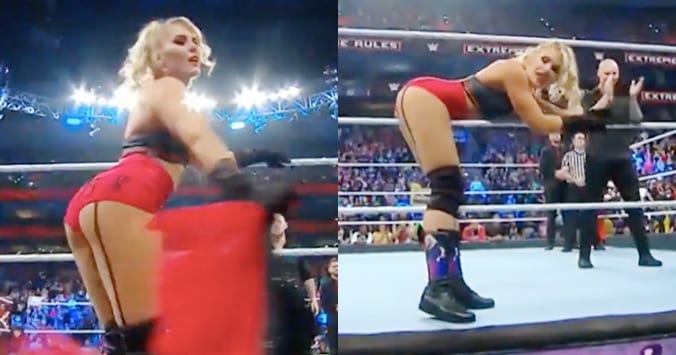 Video Of WWEs NonPG Shot Of Lacey Evans From Extreme Rules 2019