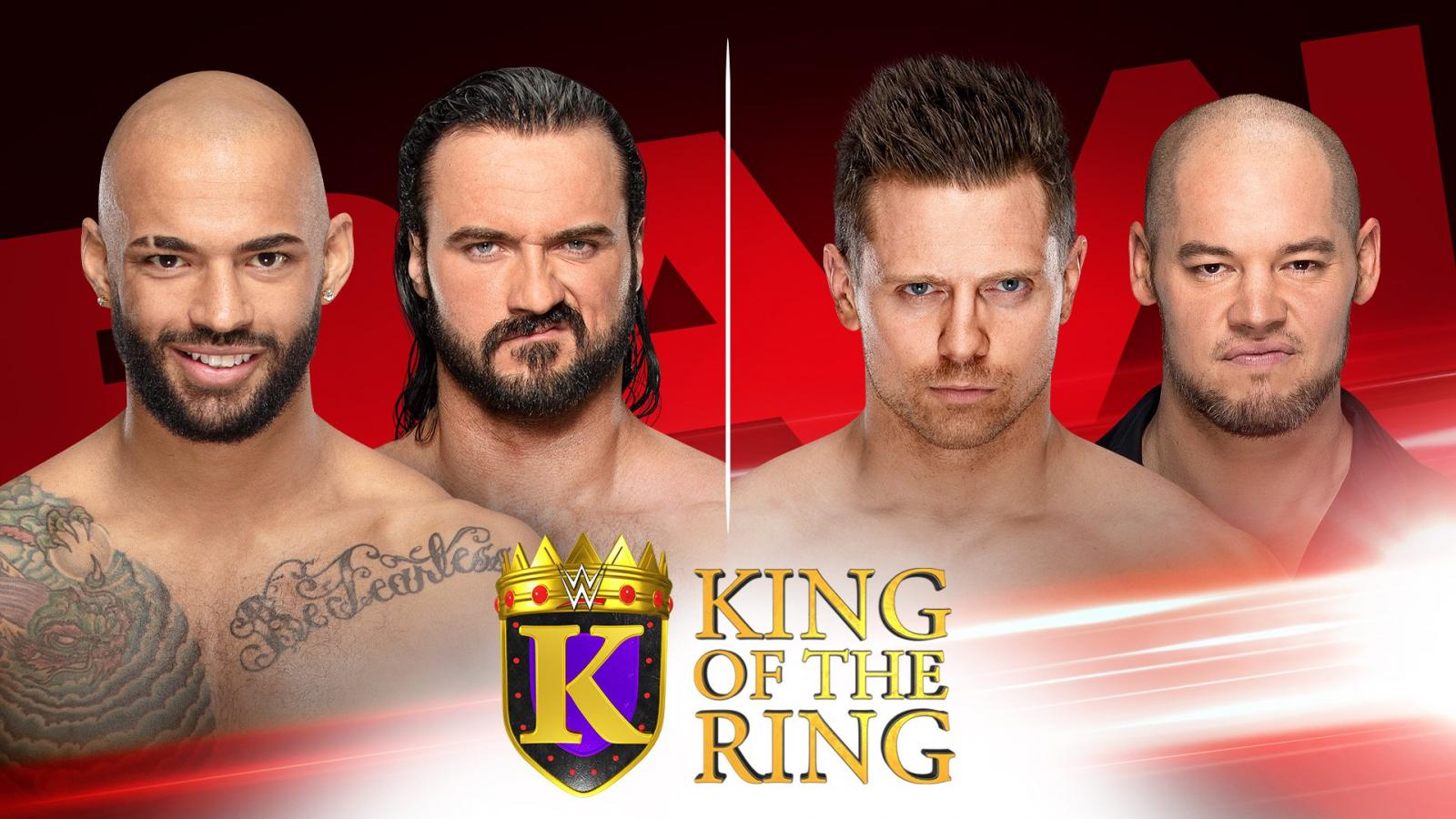 Drew McIntyre vs. Ricochet and The Miz vs. Baron Corbin - WWE King Of The Ring 2019 Tournament