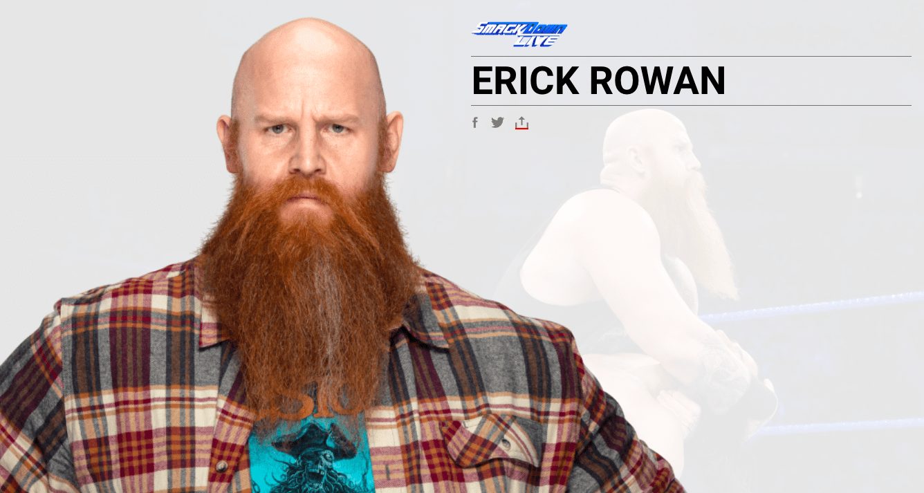 Erick Rowan's name changed again in WWE August 2019