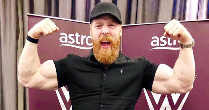 Sheamus Flexing Biceps Muscles Physique WWE 2019