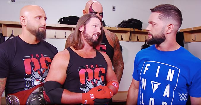AJ Styles Luke Gallows Karl Anderson Finn Balor The OC WWE SummerSlam 2019 Kickoff Show
