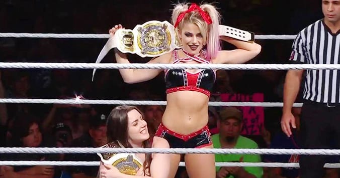 Alexa Bliss Nikki Cross WWE Women's Tag Team Champions WWE Clash Of Champions 2019