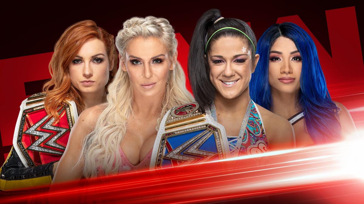 Becky Lynch & Charlotte Flair vs. Bayley & Sasha Banks - WWE RAW September 2019