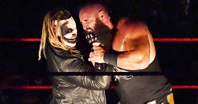 Bray Wyatt The Fiend Attacks Braun Strowman With Mandible Claw On WWE RAW September 2019