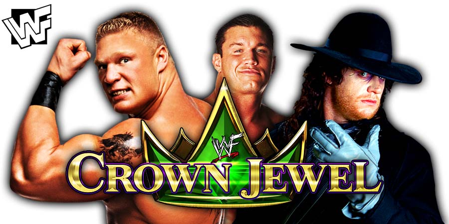 Brock Lesnar Randy Orton The Undertaker WWE Crown Jewel 2019