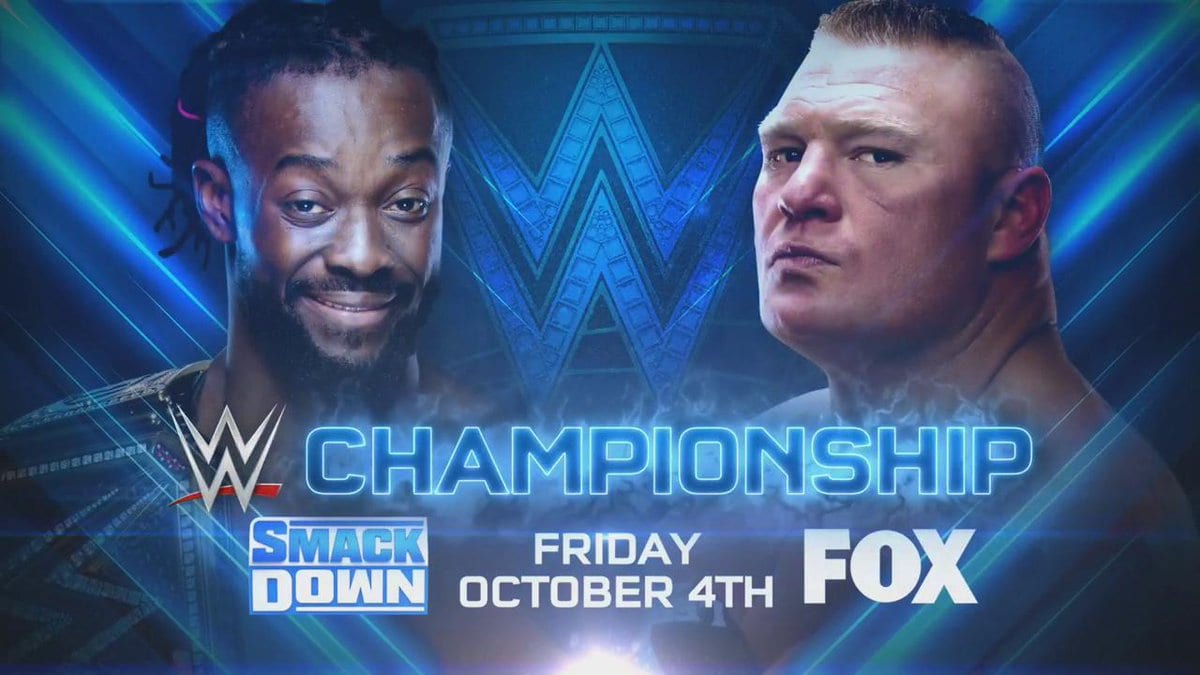 Kofi Kingston vs Brock Lesnar - WWE Championship Match (SmackDown's 20th Anniversary On FOX)