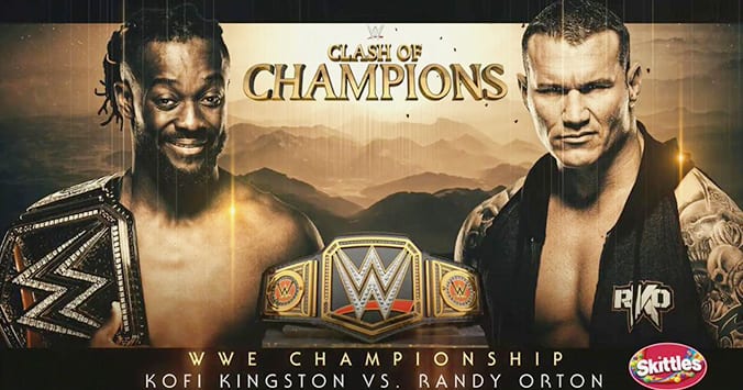 Kofi Kingston vs. Randy Orton - WWE Clash Of Champions 2019 Official Graphic