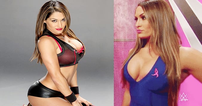 Nikki Bella Exposes Her Juggs From The Side, Thinks It Might Be Too Much (V...