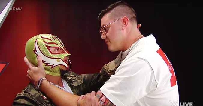 Rey Mysterio Dominick WWE RAW 2019 Backstage Retirement