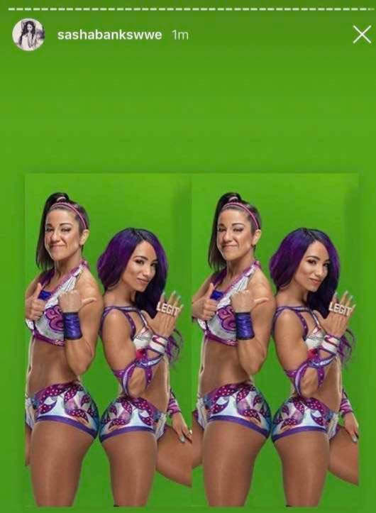 Sasha Banks teases new ring gear for Bayley