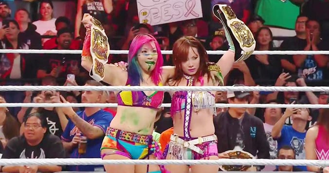 Asuka Nikki Cross Kabuki Warriors Win WWE Women's Tag Team Championship Titles