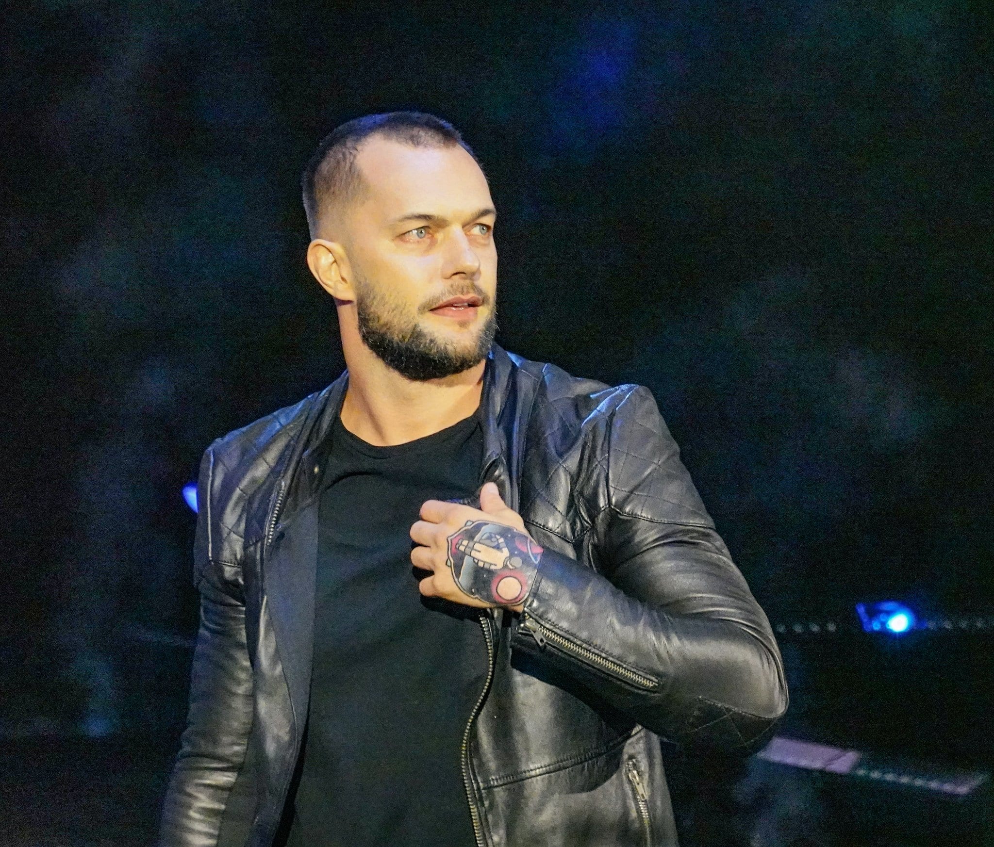 Finn Balor new tattoo on left hand wrist - October 2019