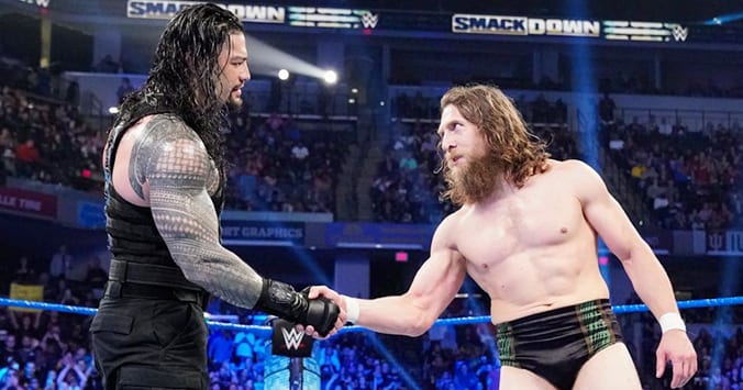 Roman Reigns Daniel Bryan Hand Shake WWE SmackDown 2019