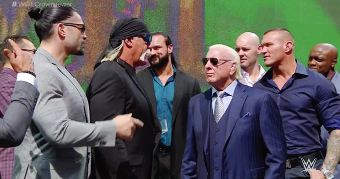 Team Hogan Team Flair - WWE Crown Jewel 2019 Media Event