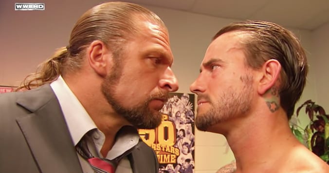 Triple H CM Punk Face To Face