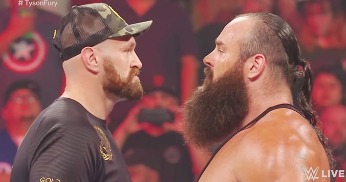 Tyson Fury vs Braun Strowman - WWE RAW 2019