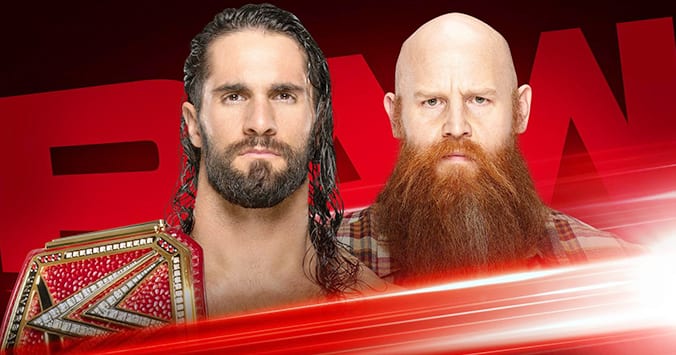 Universal Champion Seth Rollins vs Erick Rowan - Falls Count Anywhere Match (WWE RAW October 2019)