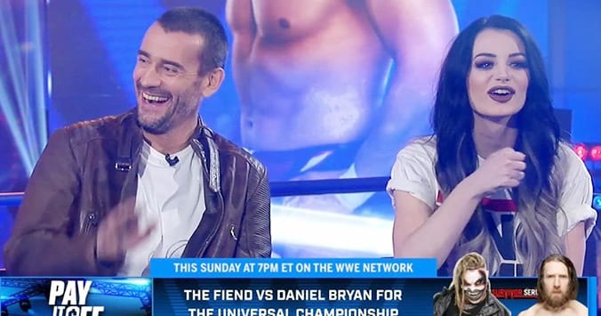 CM Punk Paige WWE Backstage