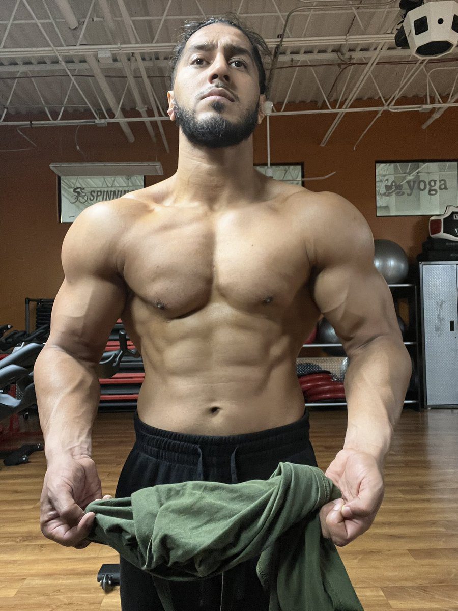 Mustafa Ali Physique Muscles Ripped Jacked Abs December 2023