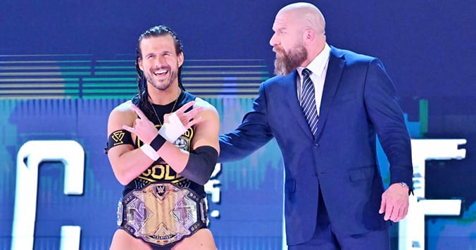 NXT Champion Adam Cole Triple H WWE RAW 2019