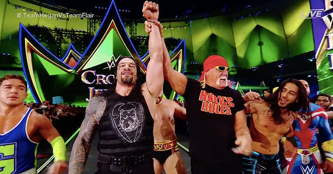 Roman Reigns Hulk Hogan WWE Crown Jewel 2019