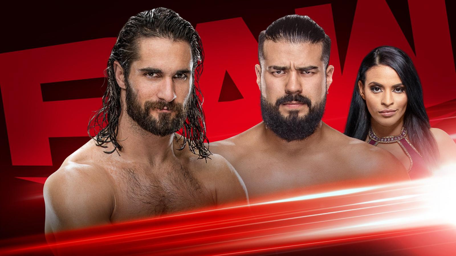 Seth Rollins vs Andrade - WWE RAW 2019
